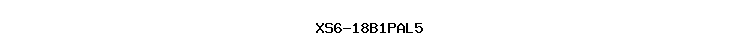 XS6-18B1PAL5